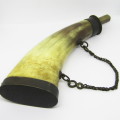 Antique Black powder rifle powder horn