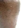 Antique South African clay stoneware Cape fat pot / vet pot