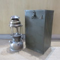 Vintage German Bundeswehr Petromax petroleum lantern - excellent condition in steel case
