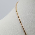 14kt Gold thin necklace - length 49 cm - weighs 2,0g
