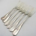 Set of 6 Ge-Esa 90 silverplated forks