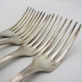 Set of 4 vintage Christofle silverplated forks