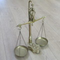Antique brass balancing scale