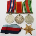 Set of 4 WW2 medals issued to 228904 G. Aalbers