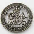 WW1 Service breast badge - For King & Empire - no 318559