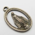 Italian Pray for US catholic pendant with date 1830