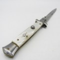 Vintage flick knife with mother of pearl handle