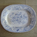 Antique Blue and White flower pattern porcelain platter