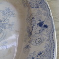 Antique Blue and White flower pattern porcelain platter