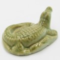 Vintage Wade Whimsies crocodile figurine