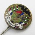Antique ZAR Boer War enamelled stick pin