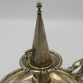 Beautiful vintage silverplated candle holder with snuffer