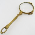 Antique foldable magnifying glass / glasses
