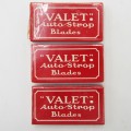 Valet Auto Strop blades 3 packets with 5 blades each
