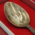 1980 Zimbabwe Independence sterling silver commemorative spoon in box