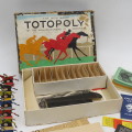 Vintage Totopoly horse racing board game by makers of Monopoly
