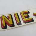 Original Vintage Apartheid Nie-Blankes vinyl sticker