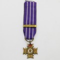 Bronze cross of Rhodesia Air Force miniature medal - Livingston mint issue