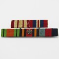 WW2 ribbon bar with mention in dispatches silver rosette