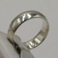 Sterling silver ring - size M 1/2 - weighs 4,5g