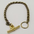 Pocket watch fob chain ( Gold Plated )