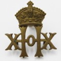British 20th Hussars cap badge