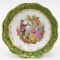 Vintage Limoges porcelain dressing table trinket holder