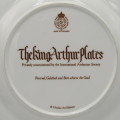 Royal Worcester King Arthur plate - Perceval, Galahad, and Bort achieve the Grail