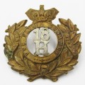 Victorian 18th Hussars cap badge