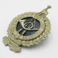 Transvaal Light Infantry helmet badge - worn 1903 to 1907 - enemel replaced