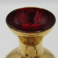 Vintage Handpainted Venetian glass flower vase