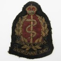 SA Medical Corps vintage bullion wire badge