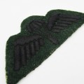 British Royal Green Jackets cloth parachute wings