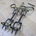 Pair of Charlet Moser snow boots Crampons used by well - known adventurer