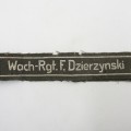 Felix Dzerzhinski Guards regiment - GDR paramilitary cuffband