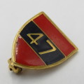 SADF 47 Survey regiment mini lapel badge