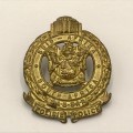 Pair of SA Railway Police collar badges