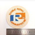 1981 Republic Festival 20 years cloth badge