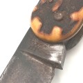 Vintage JA Henckels 2 blade pocket knife with corkscrew and bone handle