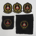Lot of 6 Vintage 1960`s SA Schools soccer badges