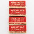 Lot of 4 Packs of Wilkinson W23 Hallow Ground blades - brand new