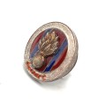 SA Engineers Corps ( SAPPERS) sterling silver button badge #2654
