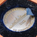 SAS Mendi F148 arrival commemorative medallion in incorrect presentation box of SAS Isandlwana