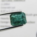 Bluish Green natural Emerald of 2,23 carat - Heavily Included certificate by Gemlab