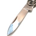 Vintage Inox Solingen pocket knife with various tools motif design - very unusual
