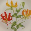 Beautiful Dowson and Dobson flower porcelain plate