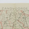 WW1 original trench map of Zandvoorde with German trenches corrected to 10-9-1917
