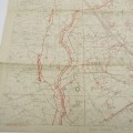 WW1 original trench map of Zandvoorde with German trenches corrected to 10-9-1917