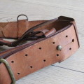 Light brown leather Sam browne belt