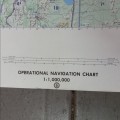 Operational Navigation chart map of Malawi and Mozambique